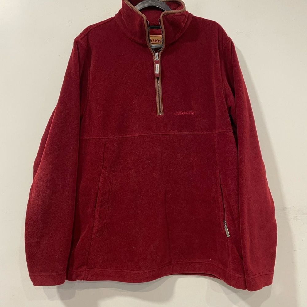 Schoffel Berkeley Thermal Polartec Country Red Fleece 1/4 Zip Jumper Size 48